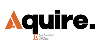 Aquire Font Poster 1