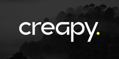 Creapy Font Poster 1
