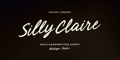 Silly Claire Font Poster 10