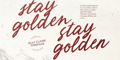 Silly Claire Font Poster 8