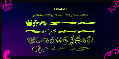 Bling Nioh Dingbat Font Poster 12