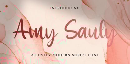 Amy Sauly Font Poster 1