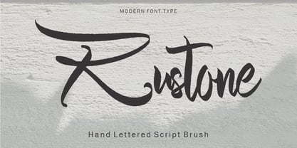 Rustone Font Poster 1