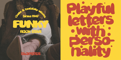 Blopster Font Poster 2