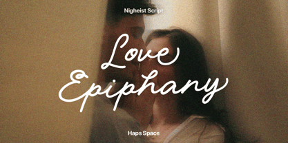 Nigheist Script Font Poster 8