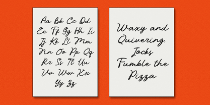 Nigheist Script Font Poster 10