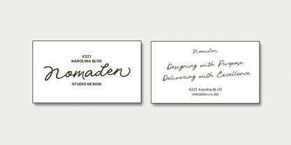 Nigheist Script Font Poster 7