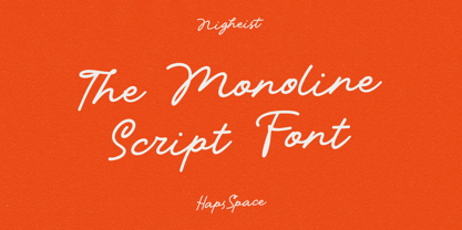 Nigheist Script Font Poster 3