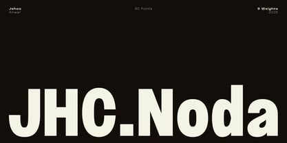 JHC Noda Font Poster 1