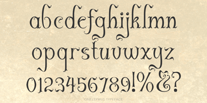 Onelsymus Font Poster 5