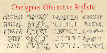 Onelsymus Font Poster 7