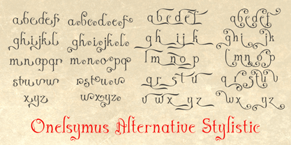 Onelsymus Font Poster 9