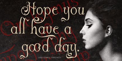 Onelsymus Font Poster 10