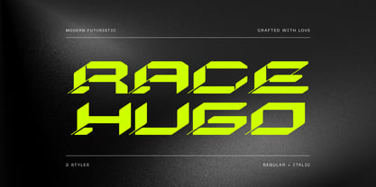Race Hugo Font Poster 1