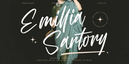 Emillia Sartory Font Poster 1