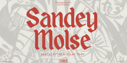 Sandey Molse Font Poster 1