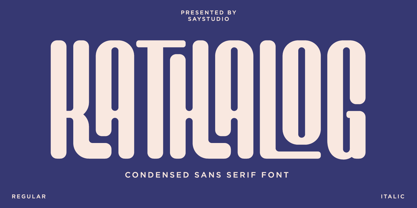 Kathalog Font Poster 1