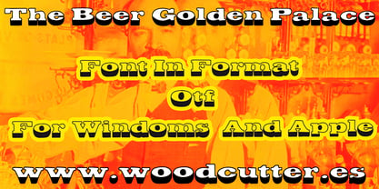 The Beer Golden Palace Font Poster 3