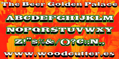The Beer Golden Palace Font Poster 5