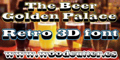 The Beer Golden Palace Font Poster 1