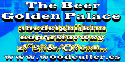 The Beer Golden Palace Font Poster 4