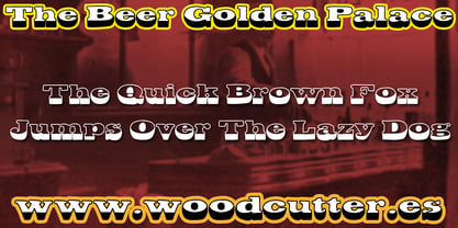 The Beer Golden Palace Font Poster 2