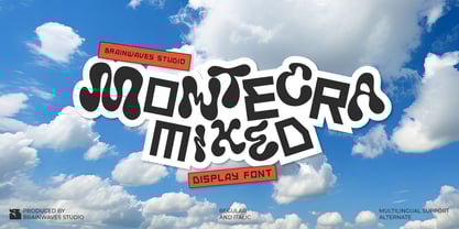Montecra Mixed Font Poster 1