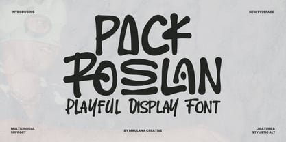 MC Pack Roslan Font Poster 1