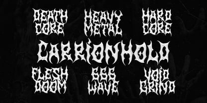 Nightmaw Font Poster 5