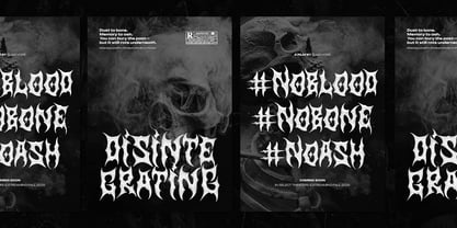 Nightmaw Font Poster 3