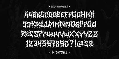 Nightmaw Font Poster 10