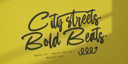 Swatch Out Font Poster 2