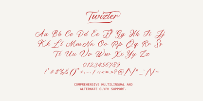 Twizler Font Poster 10