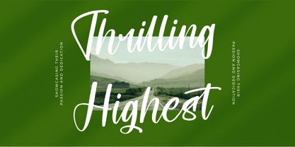 Shothery Mistoph Font Poster 8