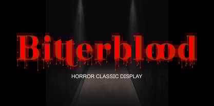 Bitterblood Font Poster 1