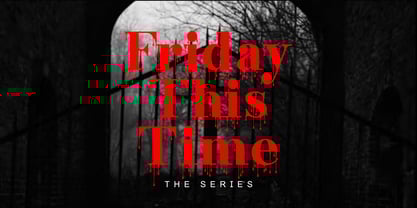 Bitterblood Font Poster 2