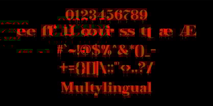 Bitterblood Font Poster 6