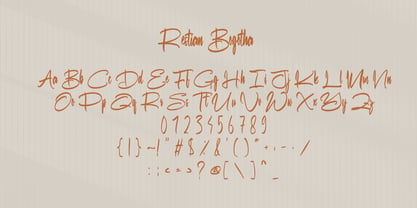 Restian Bogotha Font Poster 5