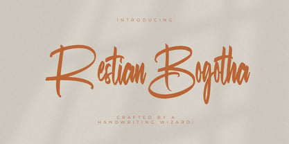Restian Bogotha Font Poster 1