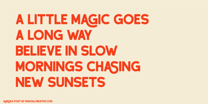 Auroxa Font Poster 3