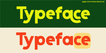 Auroxa Font Poster 2