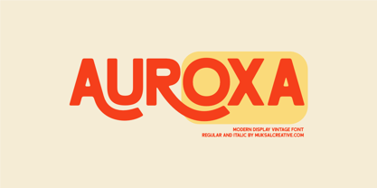 Auroxa Font Poster 1