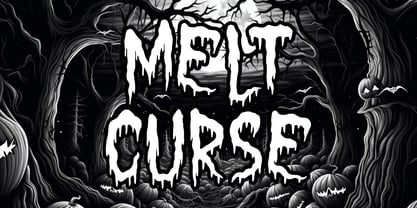Creepy Melter Font Poster 4