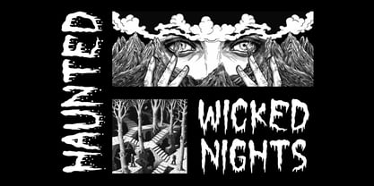 Creepy Melter Font Poster 3