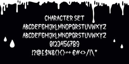 Creepy Melter Font Poster 5