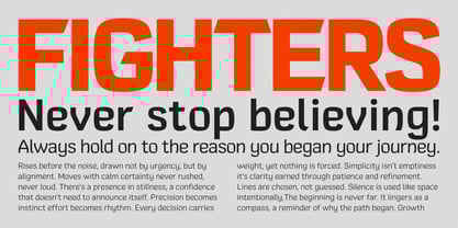 Comeback Sans Font Poster 2