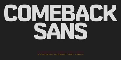 Comeback Sans Font Poster 1