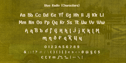 Blue Radio Font Poster 12