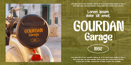 Blue Radio Font Poster 5