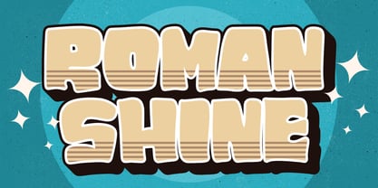 Roman Shine Font Poster 1